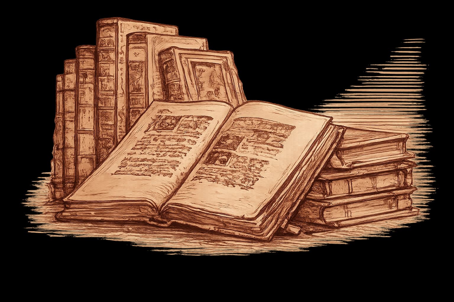 Books background decoration